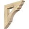 Ekena Millwork Olympic Traditional Rough Sawn Bracket, Douglas Fir, 4"W x 24"D x 24"H BKT04X24X24OLY01RDF - alternate 1